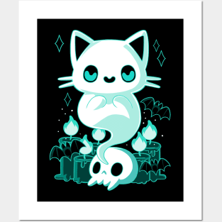 Ghost Cat Posters and Art